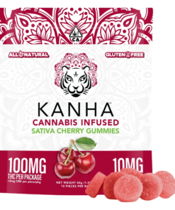 KANHA Cannabis Infused Sativa Cherry Gummies| 100mg